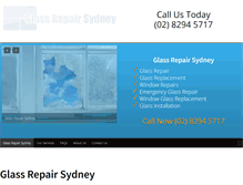 Tablet Screenshot of glassrepairsydney.net